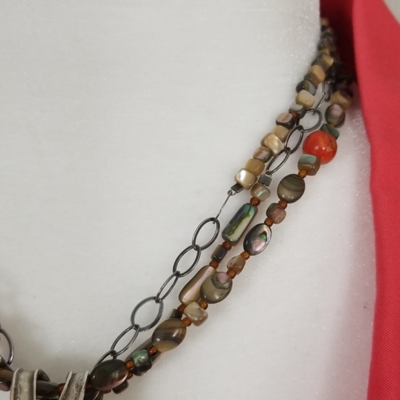 Silpada ~ Classic Pendant on Multi Strand Necklace - Picture 3 of 8